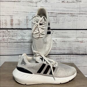 Adidas Gray and Black Running Shoes